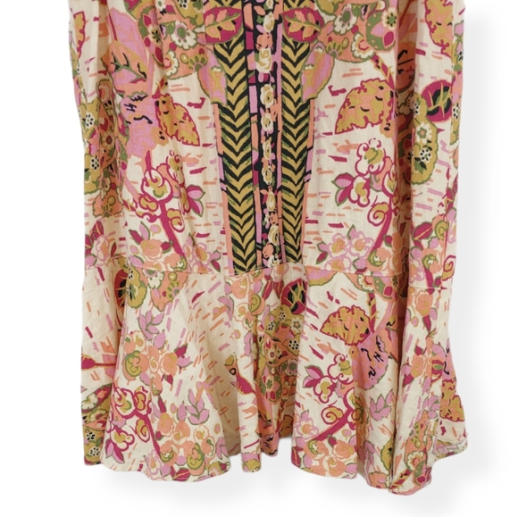 Free People Linen Summer In Tulum Dress Tunic Size XS - Picture 8 of 11